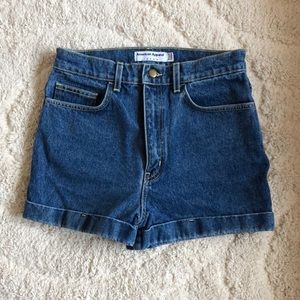 American Apparel jean shorts